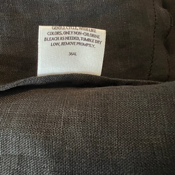 Eileen Fisher Woman Irish Linen Shift Midi Dress Black Size 3X Sleeveless - Picture 9 of 9